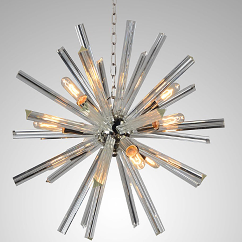 Tietjen 9-Light Glass Dimmable Sputnik Sphere Chandelier