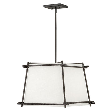 Tress 4-Light Shaded Geometric Chandelier