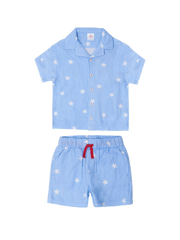 Baby and Toddler Boy Americana Shirt and Short Set