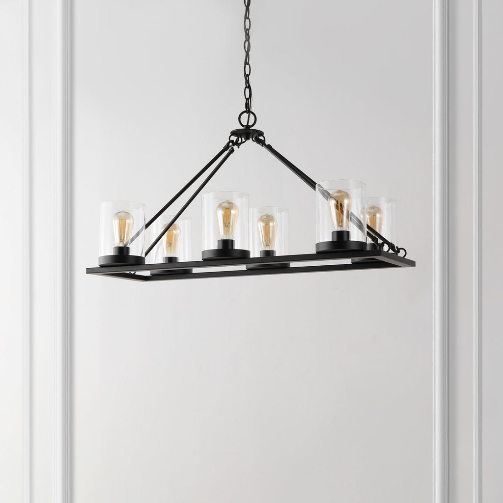 Wyllis 6-Light Dimmable Modern Linear Chandelier