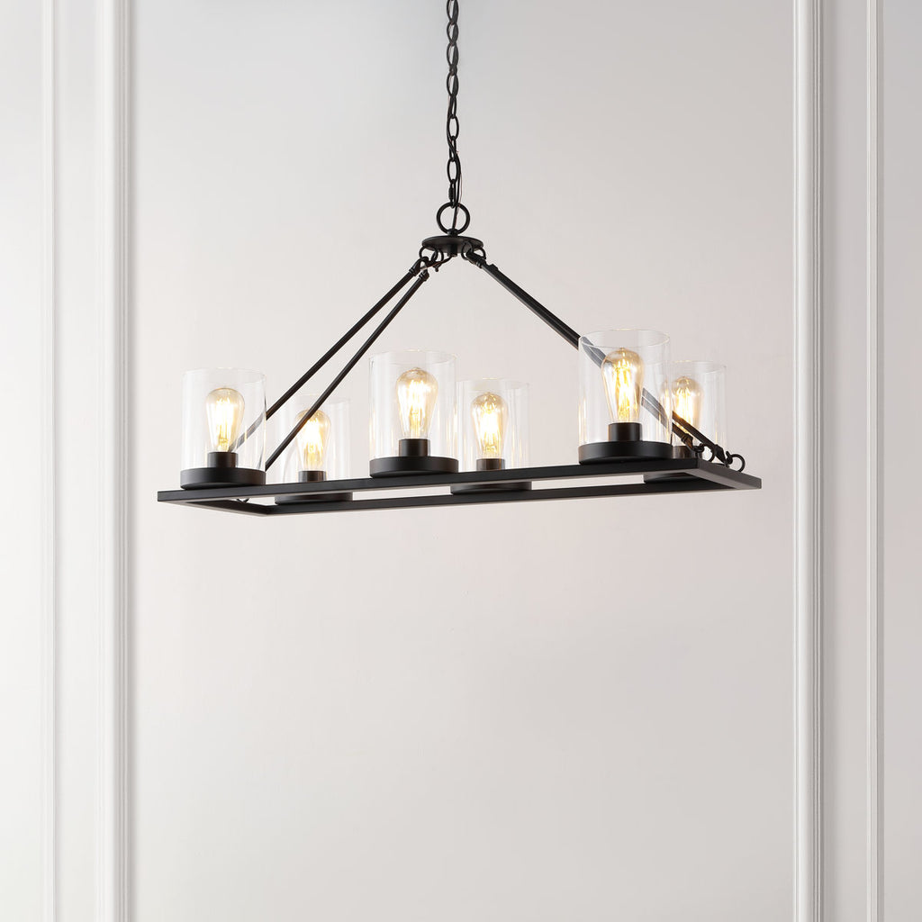 Wyllis 6-Light Dimmable Modern Linear Chandelier