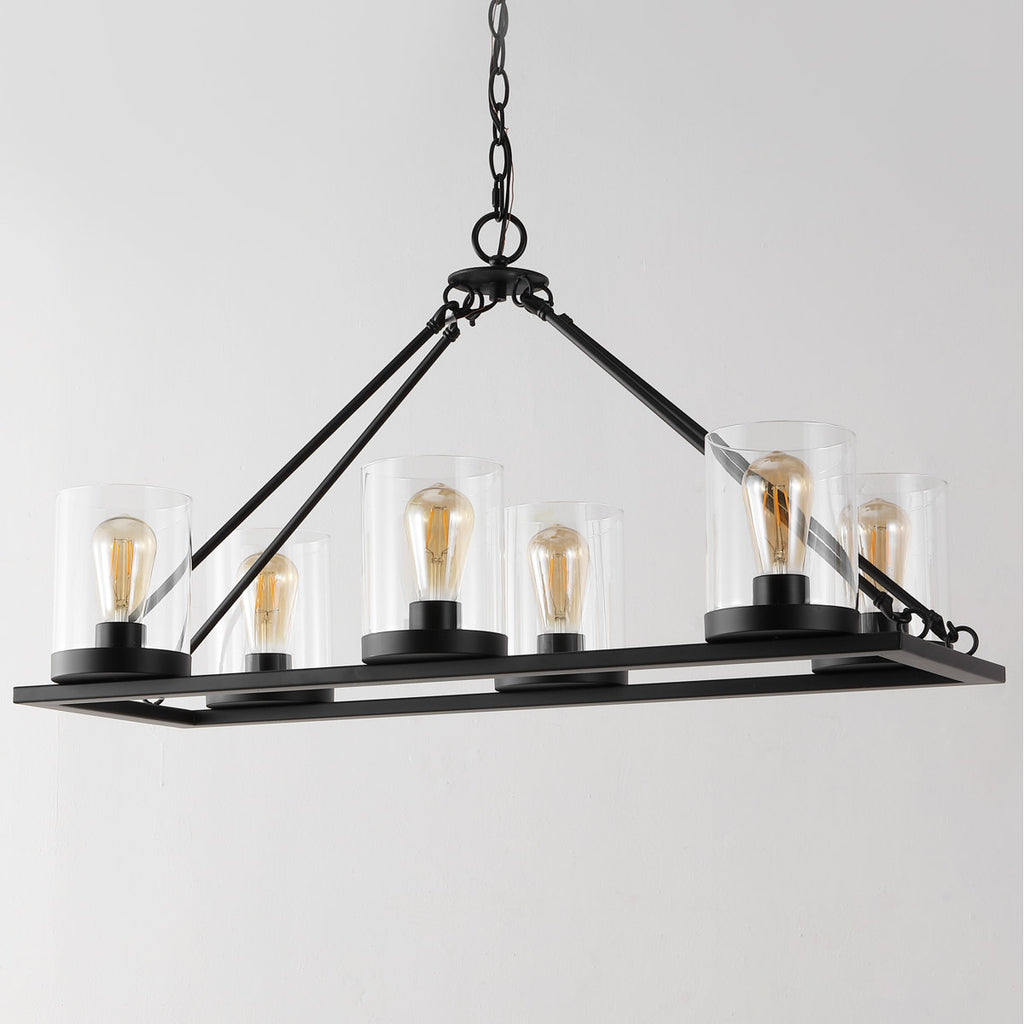 Wyllis 6-Light Dimmable Modern Linear Chandelier
