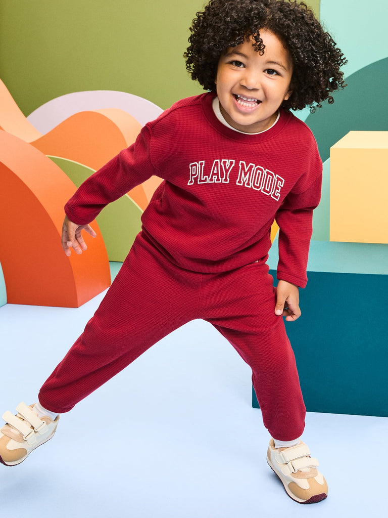 Baby & Toddler Boy Outfit Set, Waffle Knit Thermal