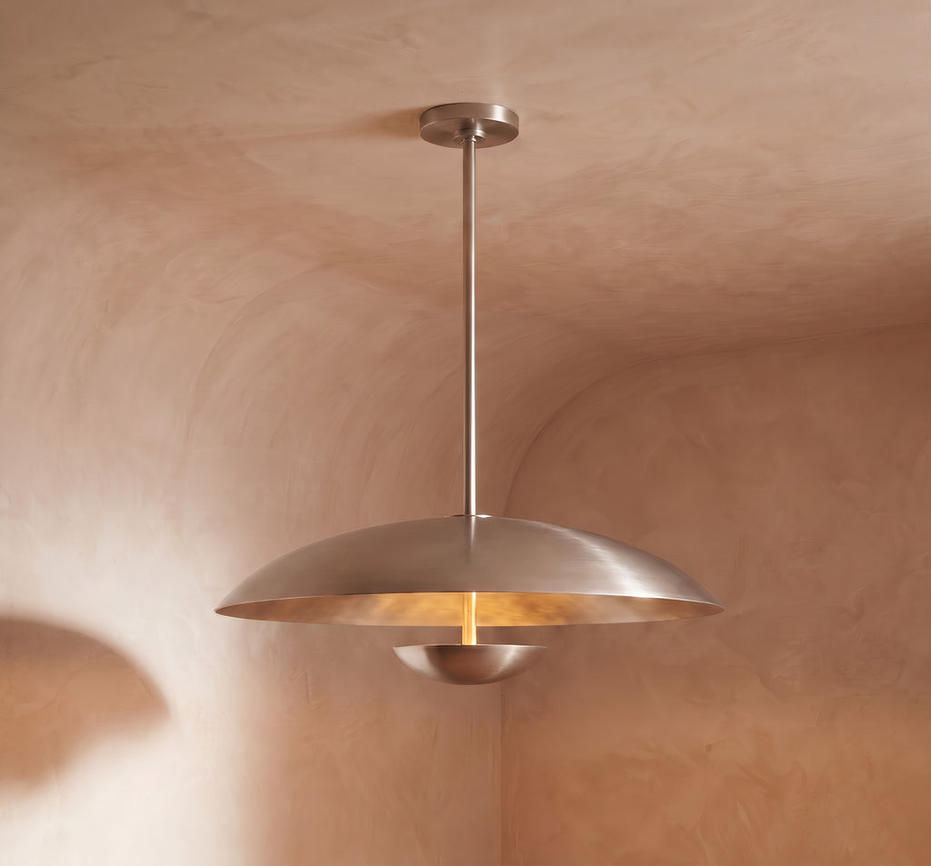 Inspired Cosmic Style 24" Round Pendant Satin Nickel - Main Product View