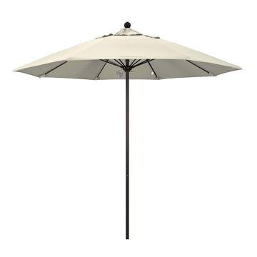 Antique 9' Patio Umbrella Pole, Olefin Canopy