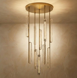 Inspired Audubon Style Crystal Round Chandelier 24.5" - Gold