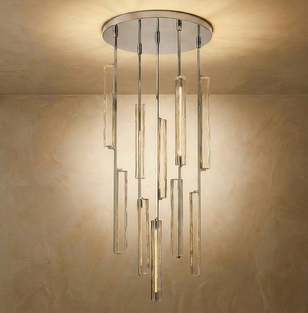 Inspired Audubon Style Crystal Round Chandelier 24.5" - Stainless Steel