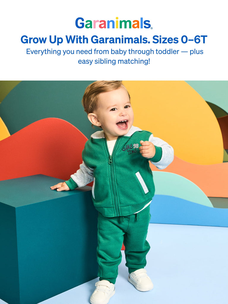 Newborn, Baby & Toddler Boy Cotton 6-Piece Outfit Sets, Graphic Tops & Pull-On Bottoms
