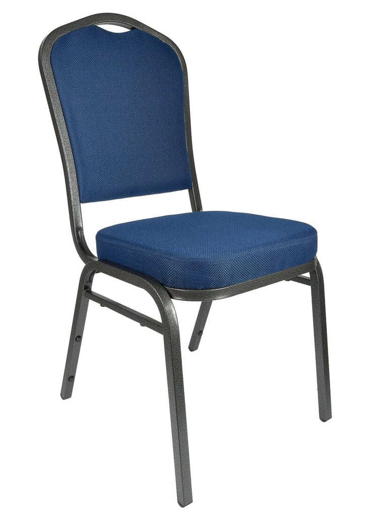 Fabric Steel Frame Crown Back Banquet Chair