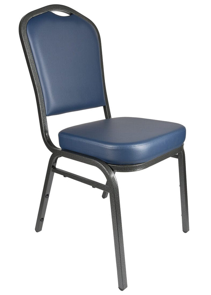 Vinyl Steel Frame Crown Back Banquet Chair
