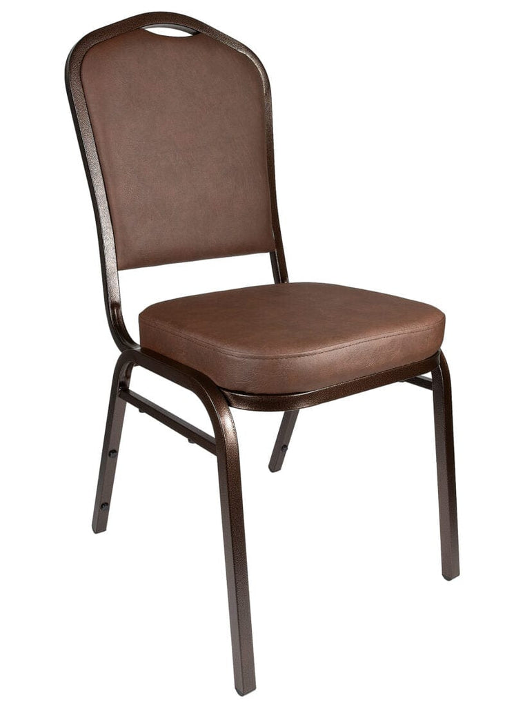 Vinyl Steel Frame Crown Back Banquet Chair