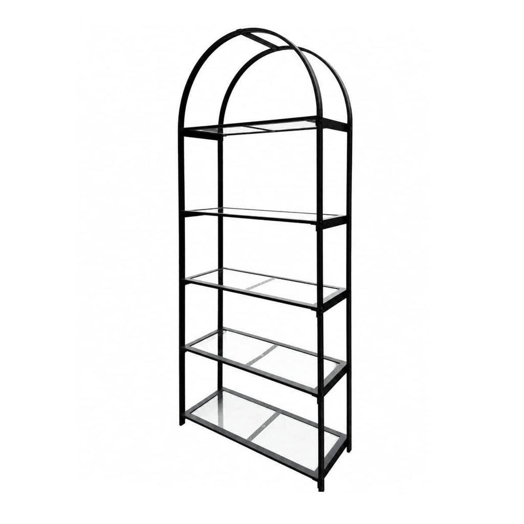 84" Metal Back Bar 4 Tier with glass shelves