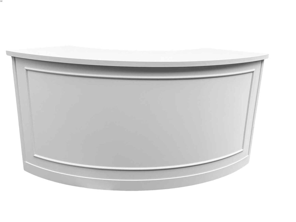 7' Single Panel Quarter Round Serpentine Bar with HPL Top
