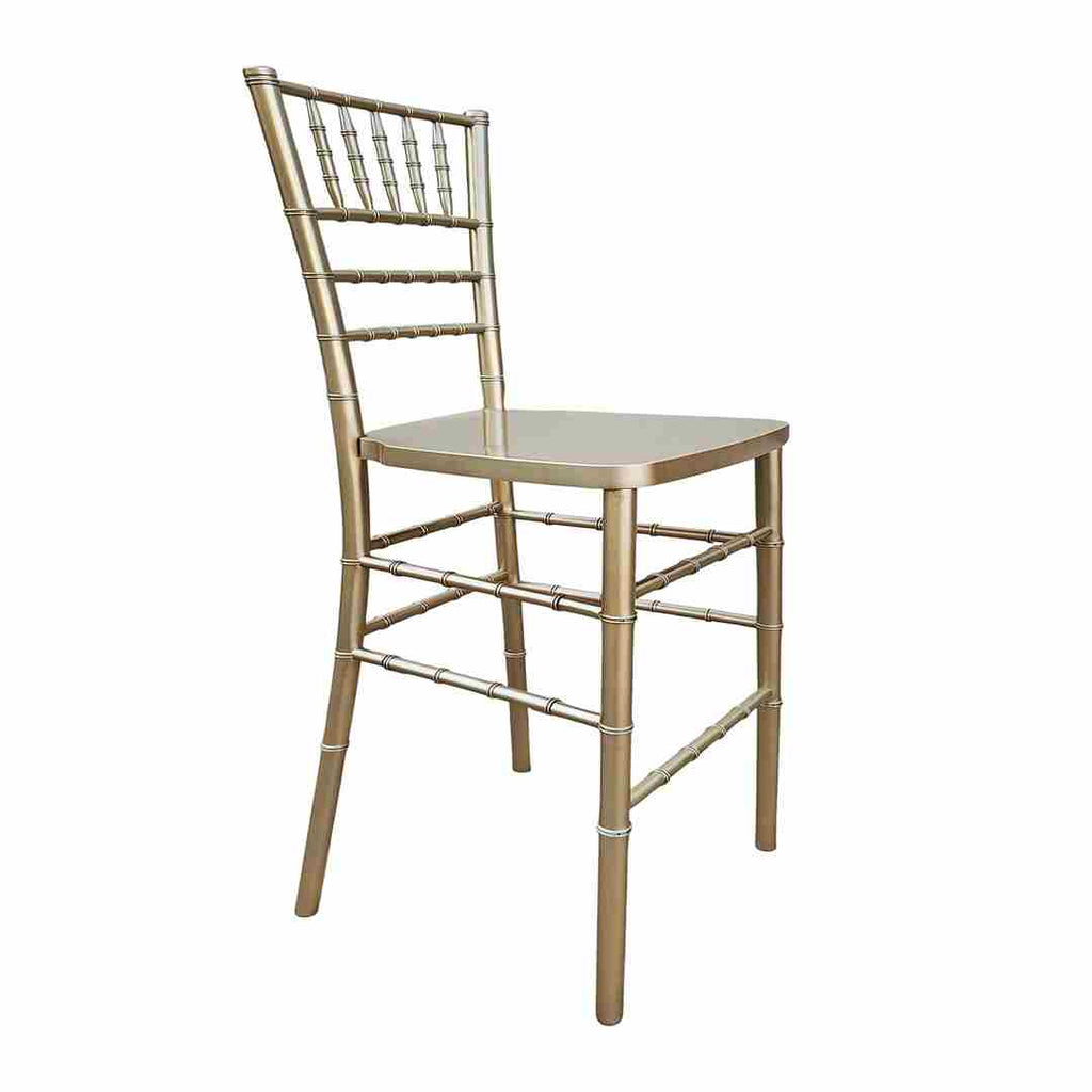 Sparkling Resin Steel Skeleton Ballroom Barstool