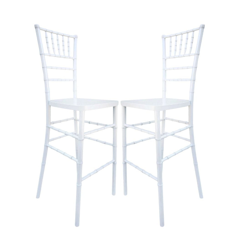 Resin Steel Skeleton Ballroom Barstool - 2 Pack