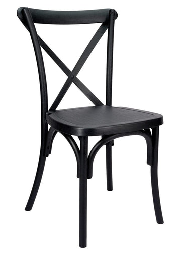 Heavy-Duty Resin Cross Back Chair