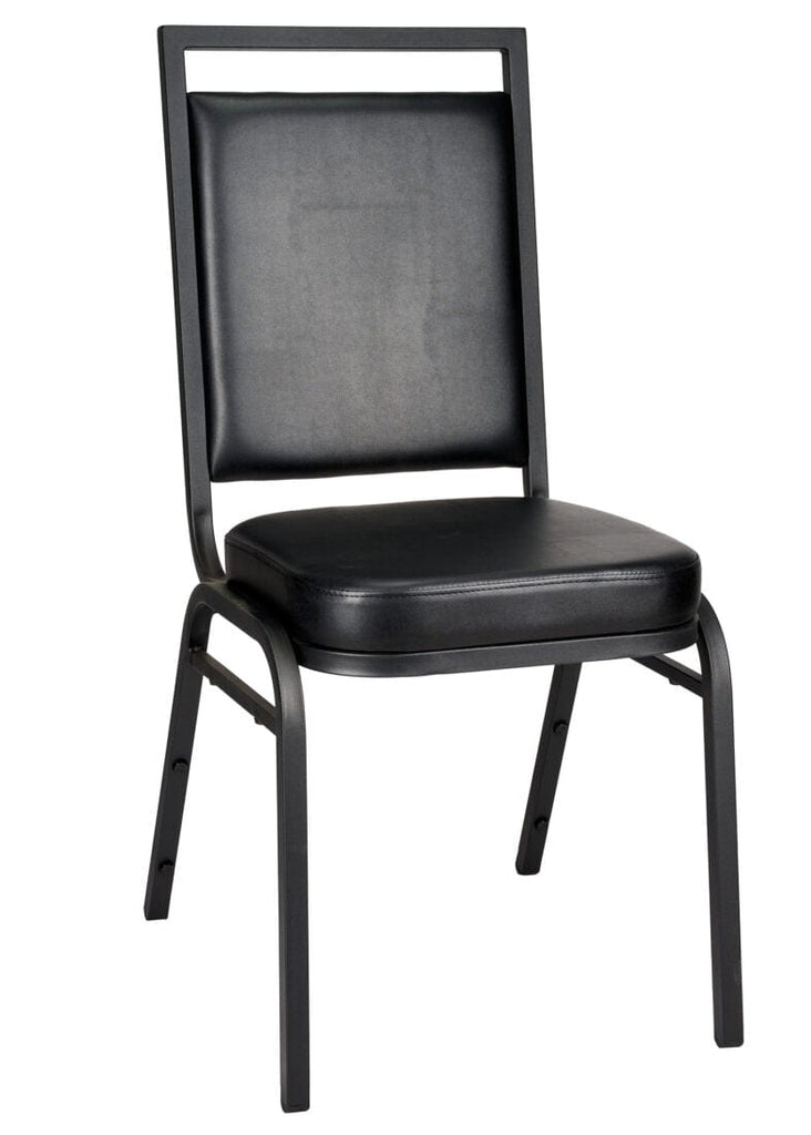 Vinyl on Steel Frame Square Back Banquet Chair