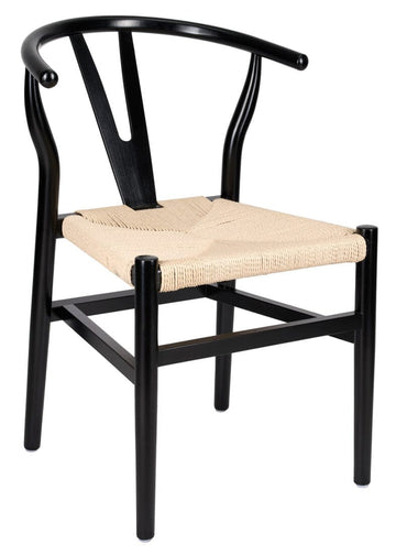 Wood Wishbone Chair with Rope Seat