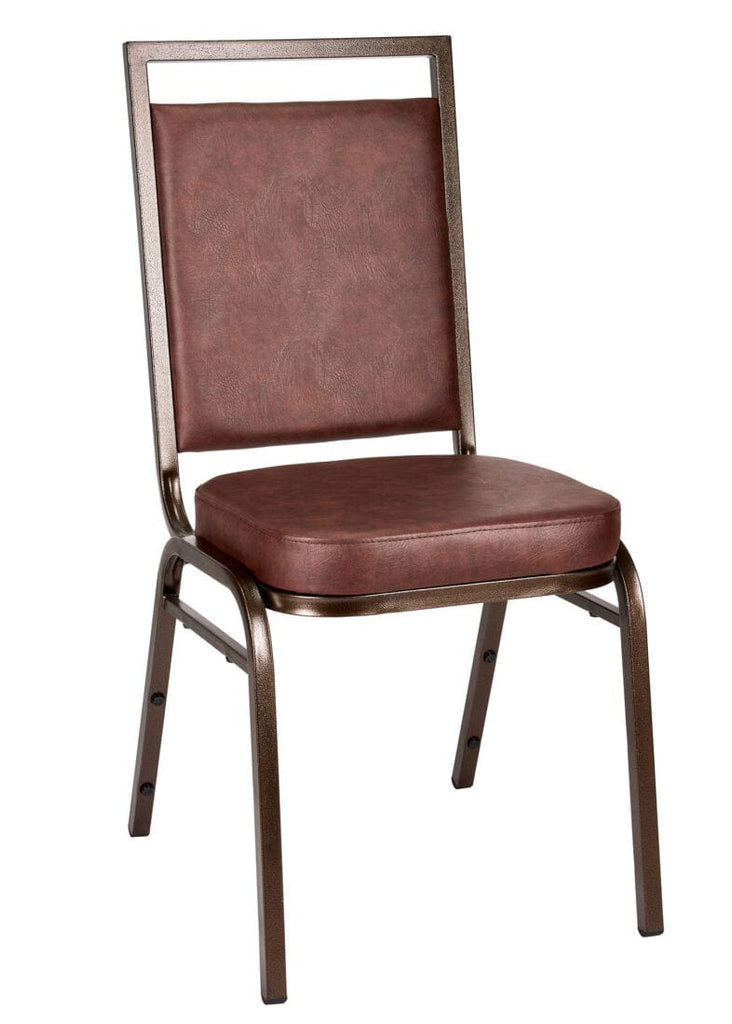 Vinyl on Steel Frame Square Back Banquet Chair