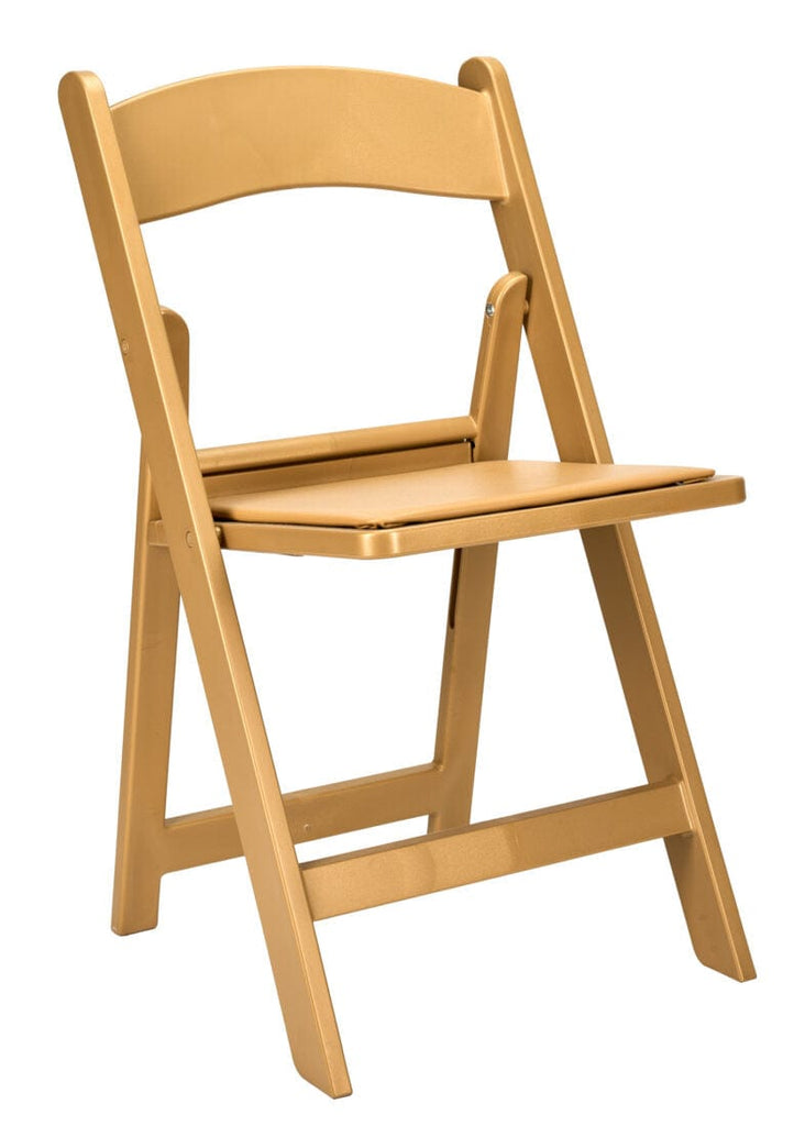 ToughResin Folding Chair with Vinyl Cushion