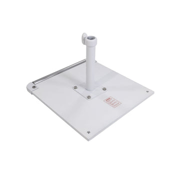70 lbs Galvanized Steel Base Plate with Roller Wheel Bar for Easy Mobility