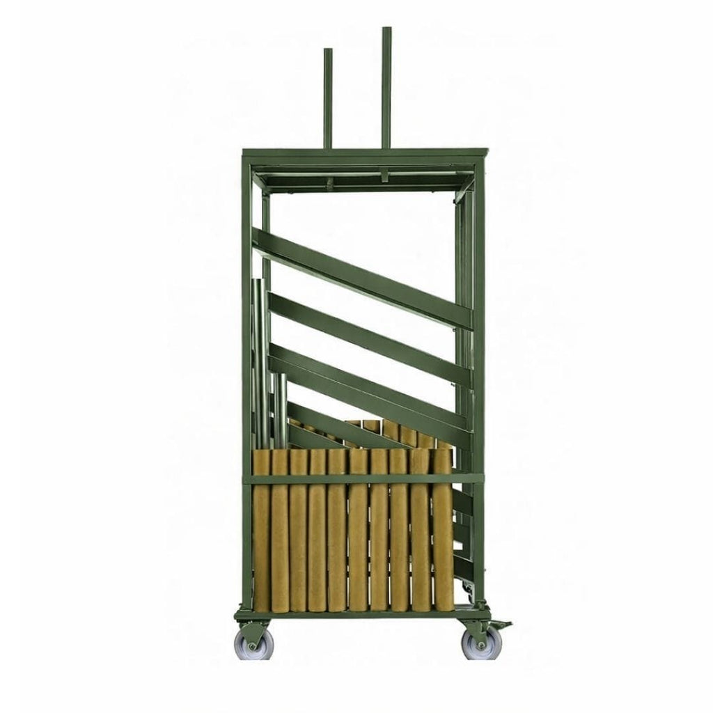 10 Metal 30" (2.5 Foot) Round Cocktail Table Kits + Steel Table Cart