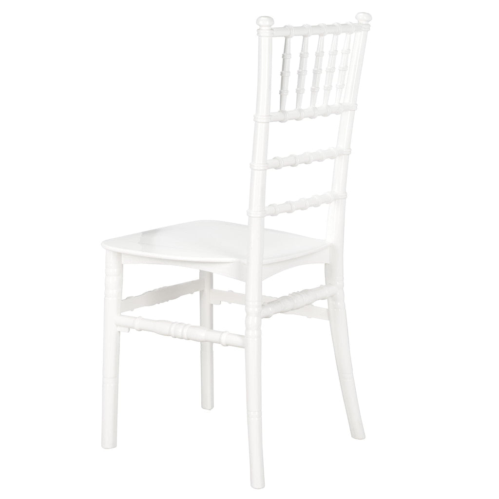 White Classic Resin Ballroom Chair