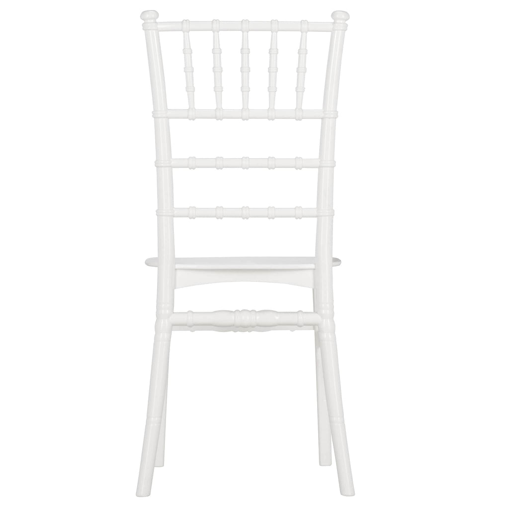 White Classic Resin Ballroom Chair