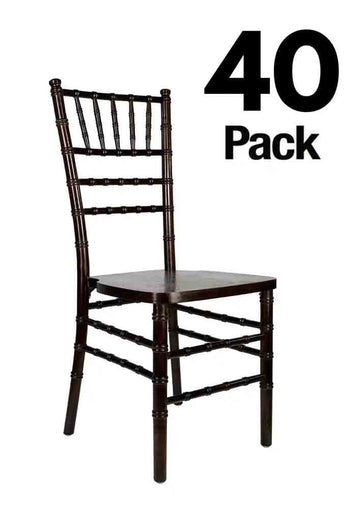 40 Chair Pack Heavy-Duty Wood Ballroom Chair