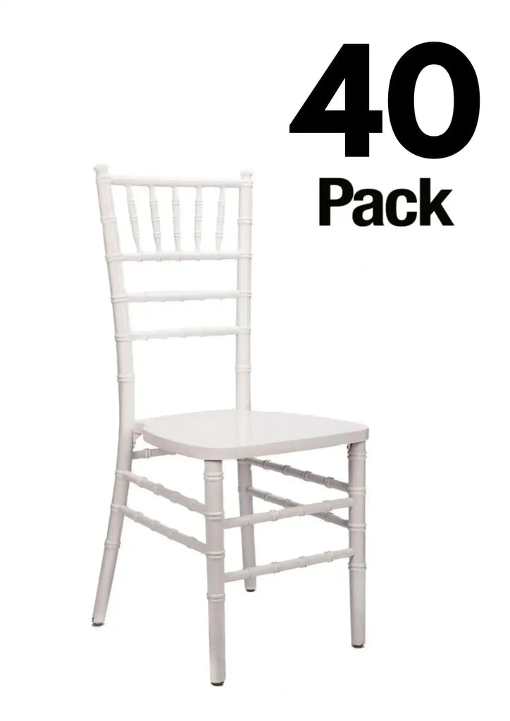 40 Chair Pack Heavy-Duty Wood Ballroom Chair