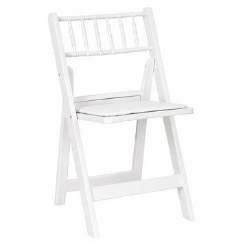 Resin Folding Ballroom Style Chair with Vinyl Cushion