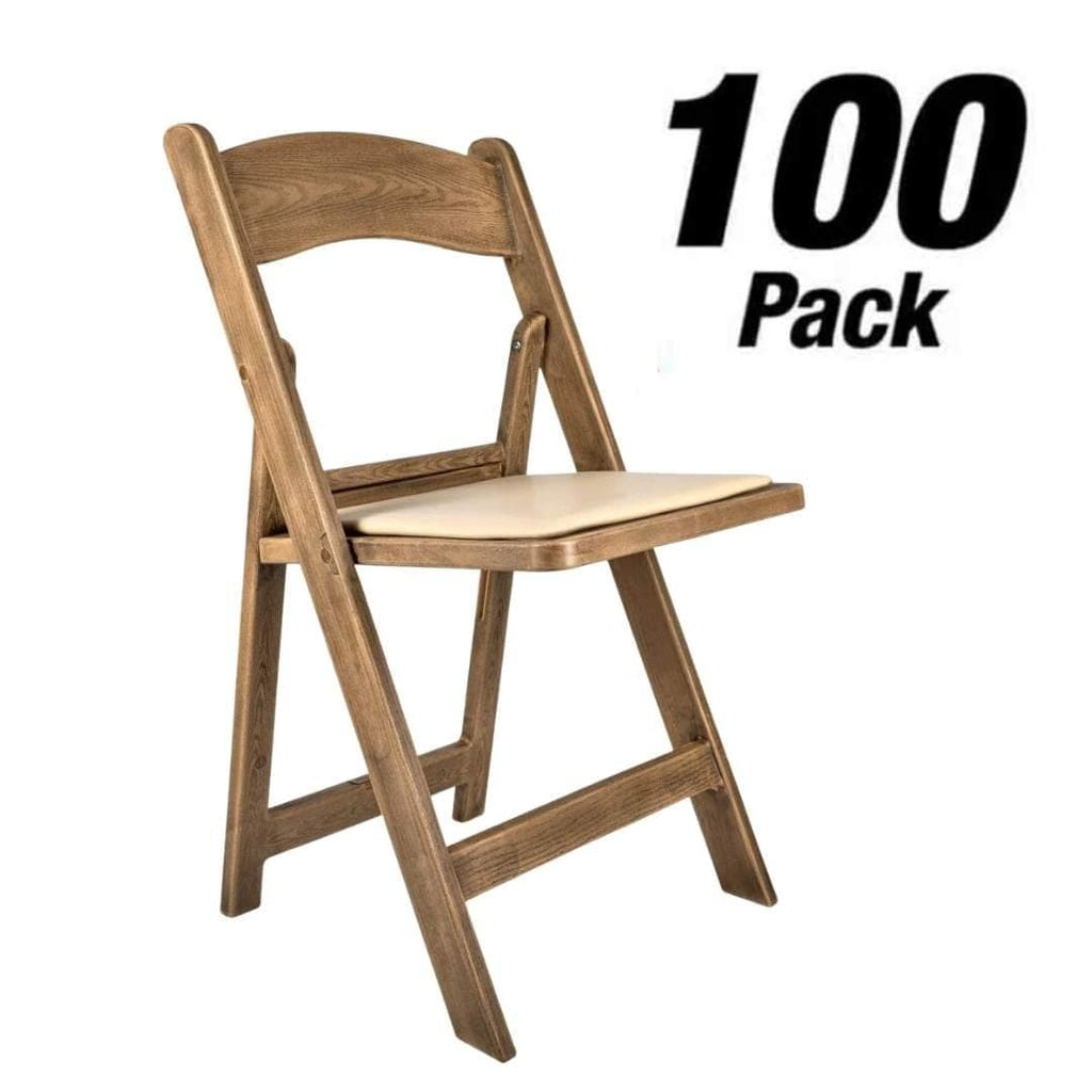 100 Pack Resin Folding Chairs with Cushions