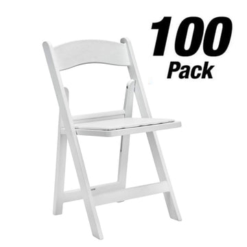 100 Pack Resin Folding Chairs