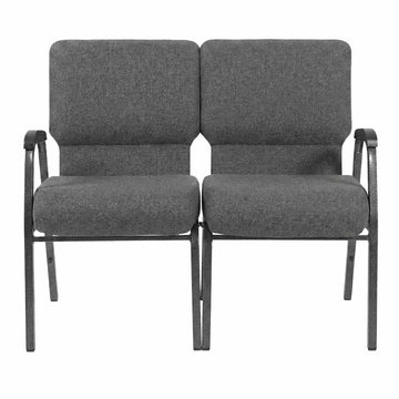 Fabric Three Seat Waiting Room Chair/Loveseat on Frame