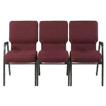 Fabric Three Seat Waiting Room Chair/Loveseat on Vein Frame