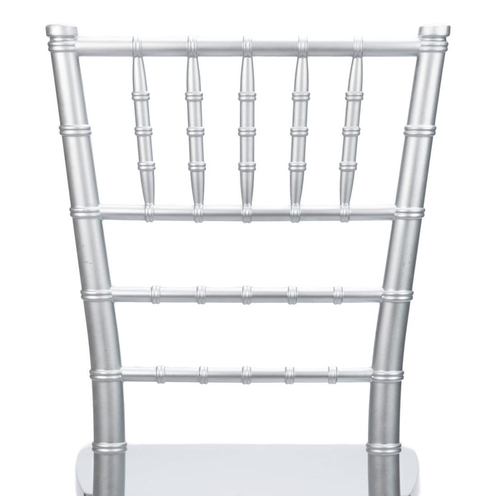 Silver Heavy-Duty Resin Ballroom Chair