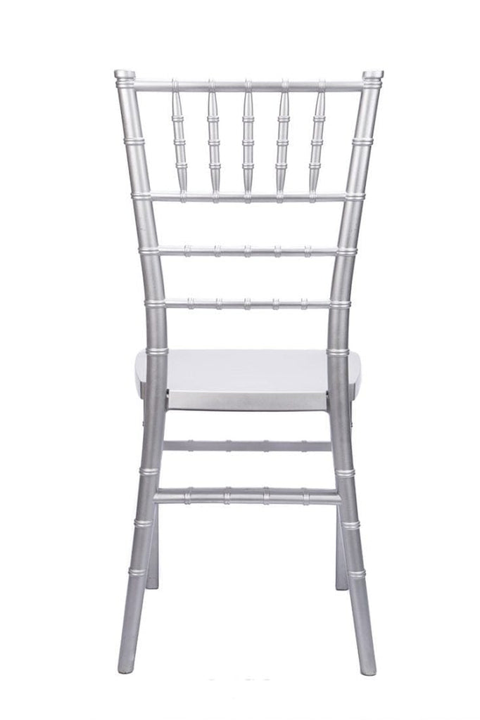 Silver Heavy-Duty Resin Ballroom Chair
