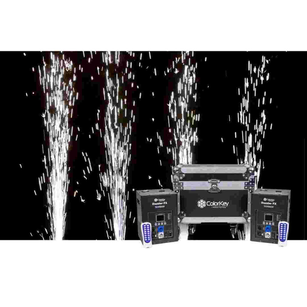 Dazzler FX MKII 2 Pack with Black Road Case and Two Cold Spark Powders