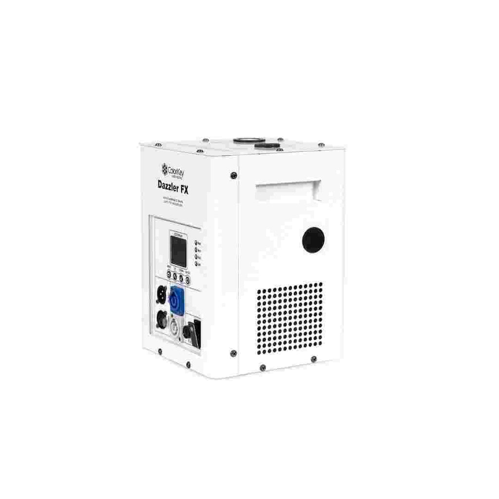 Dazzler FX MKII 2 Pack Cold Spark Machines with Road Case White