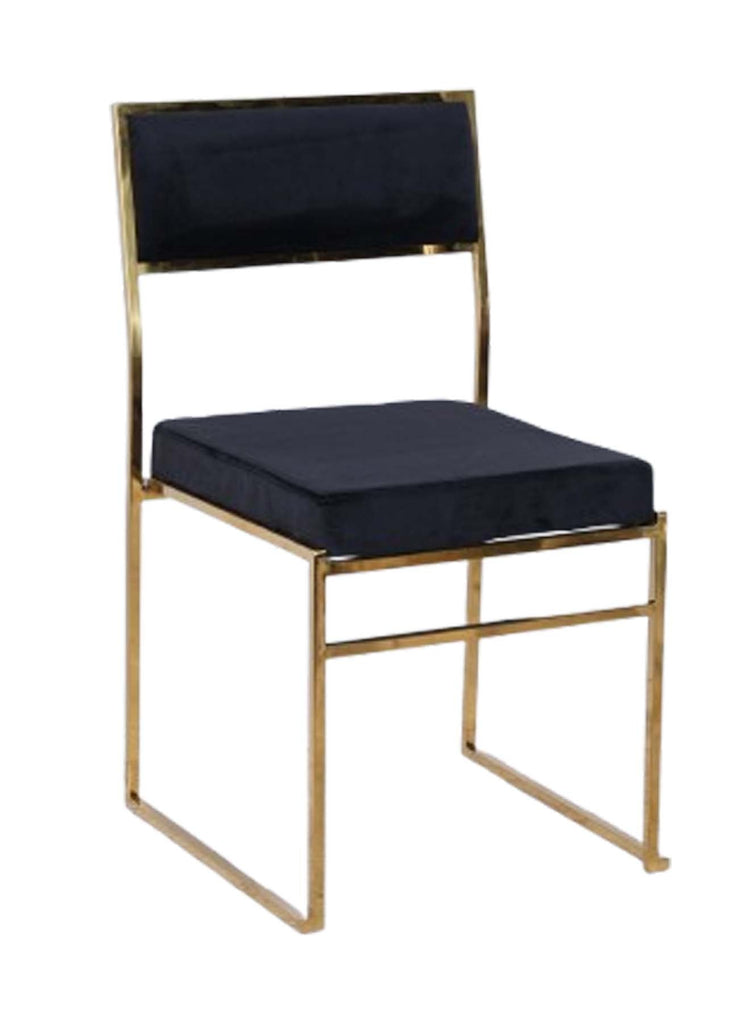 Melissa Chair in Stainless Steel Frame with Cushion Seat and Back