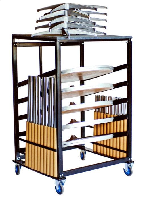 Steel Table Cart for Cocktail Table Kits - up to 10 Tables