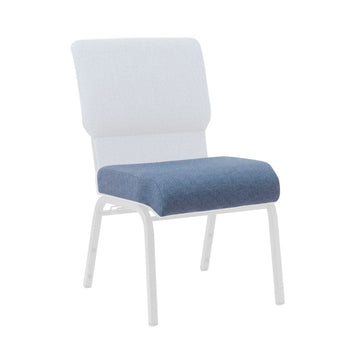 Light Blue 20.5" Church Chair Replacement Seat Cushion