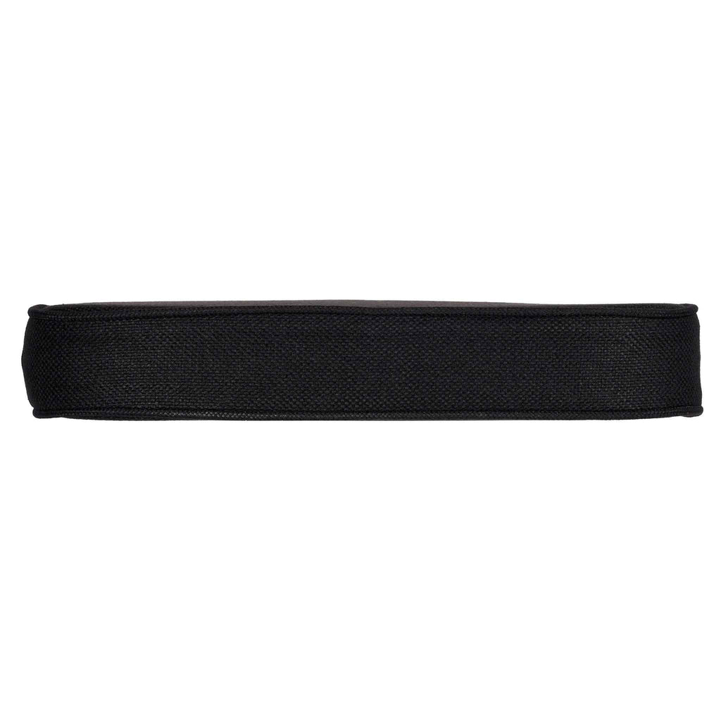 Black with Black Piping 2.5" Thick Chair Cushion - Premium Cushions