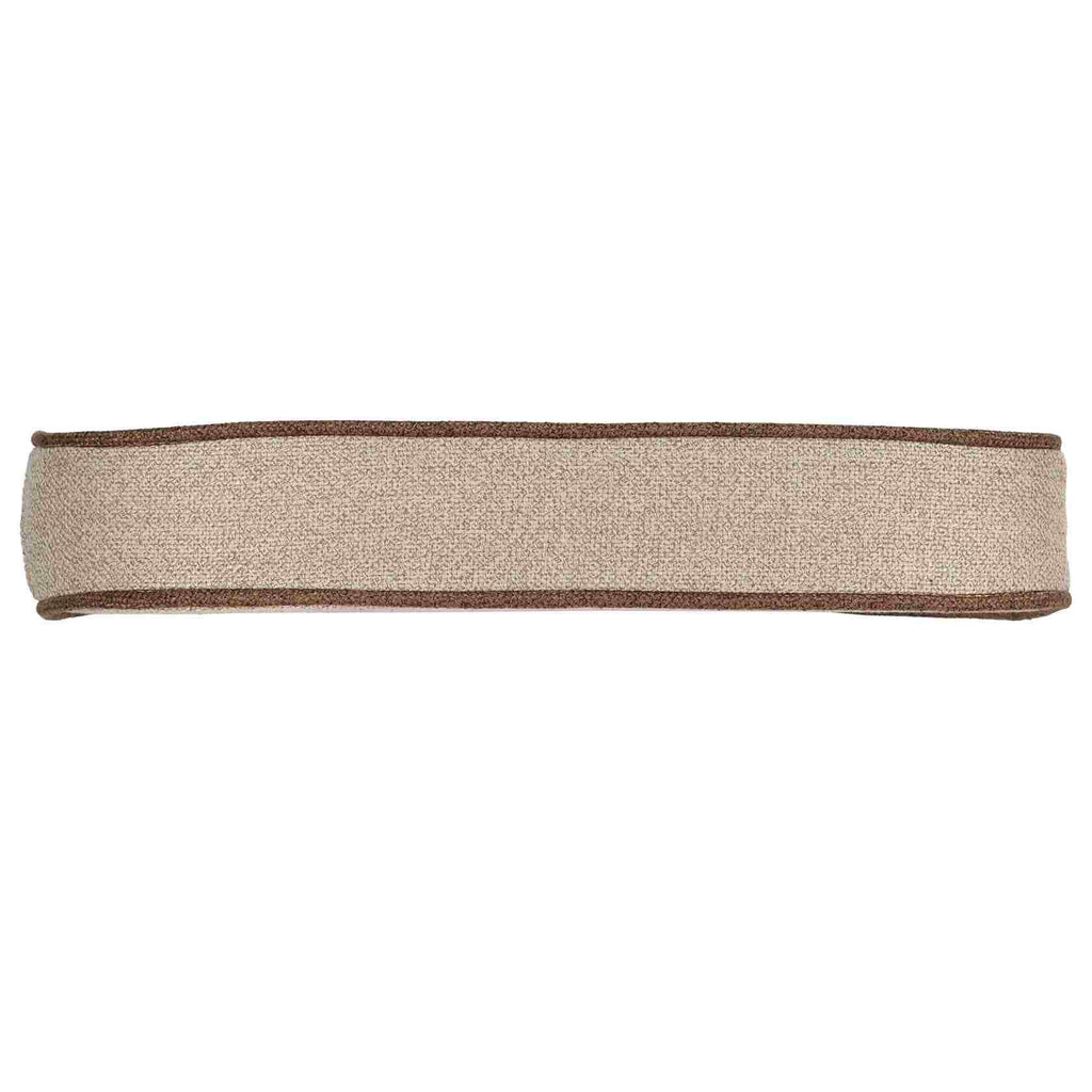 Beige with Light Brown Piping 2.5" Thick Chair Cushion - Premium Cushions