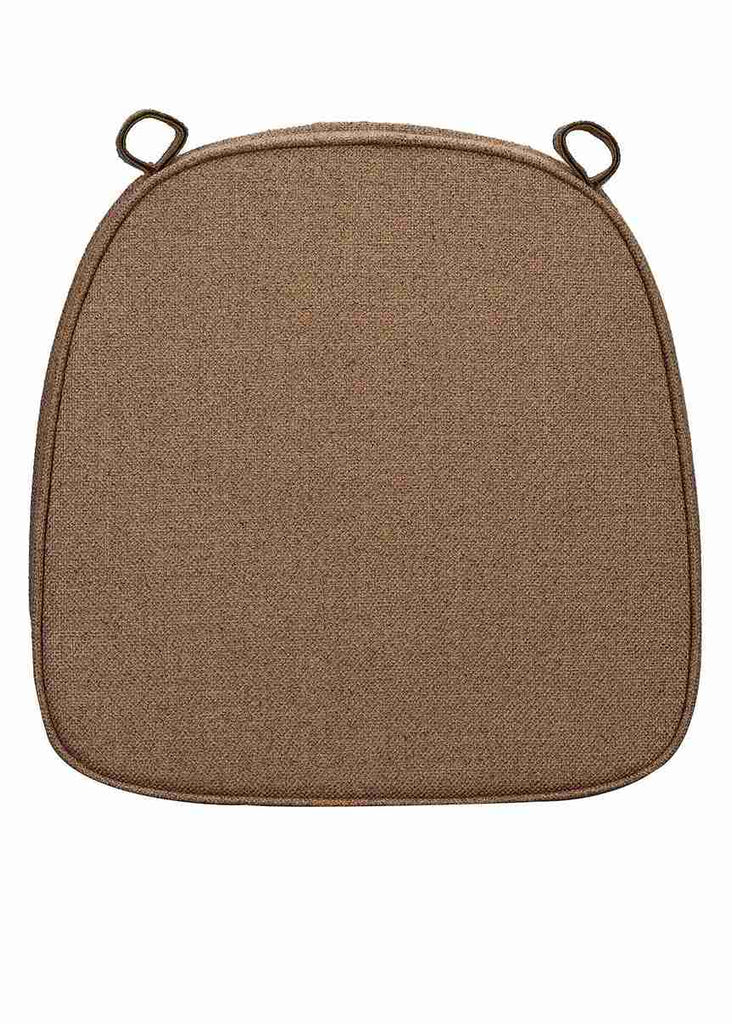 Light Brown with Light Brown Piping 2.5" Thick Chair Cushion - Premium Cushions