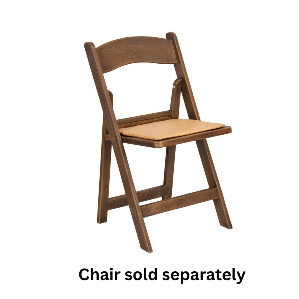 Brown Resin Folding Chair Rattan Cushion Replacement