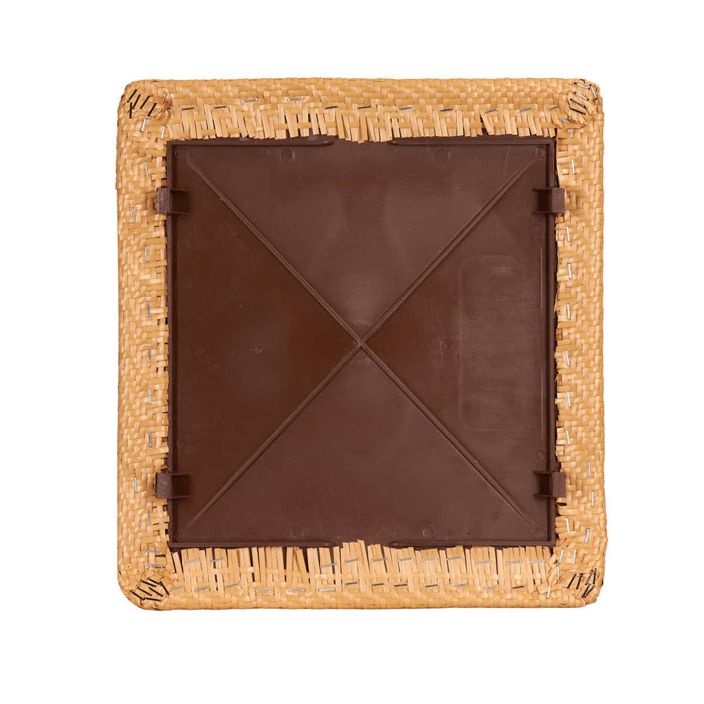Brown Resin Folding Chair Rattan Cushion Replacement