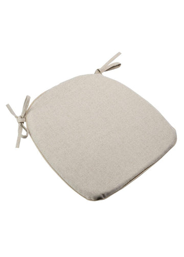 Beige Tweed 1.5" Thick Cross Back Tie Strap Cushion