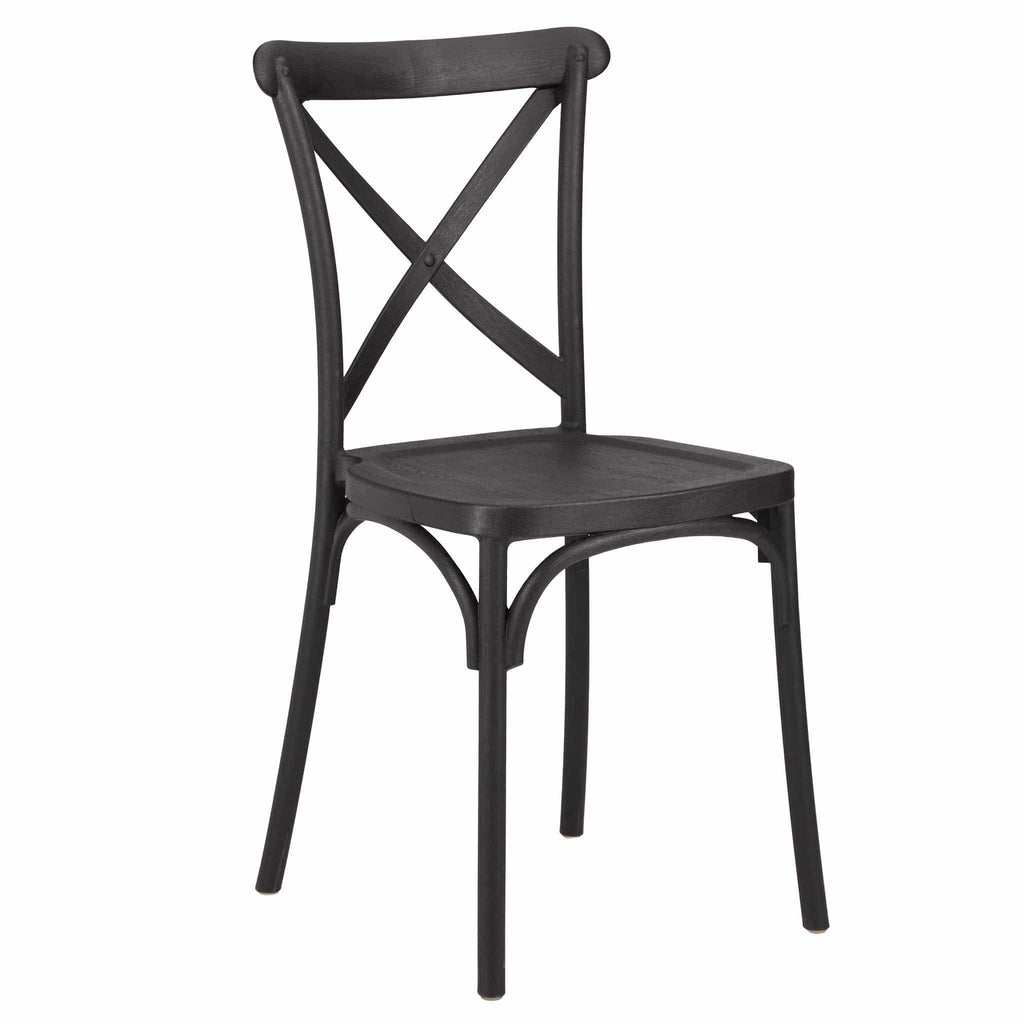 Cross Back Mono Frame BasicResin Chair