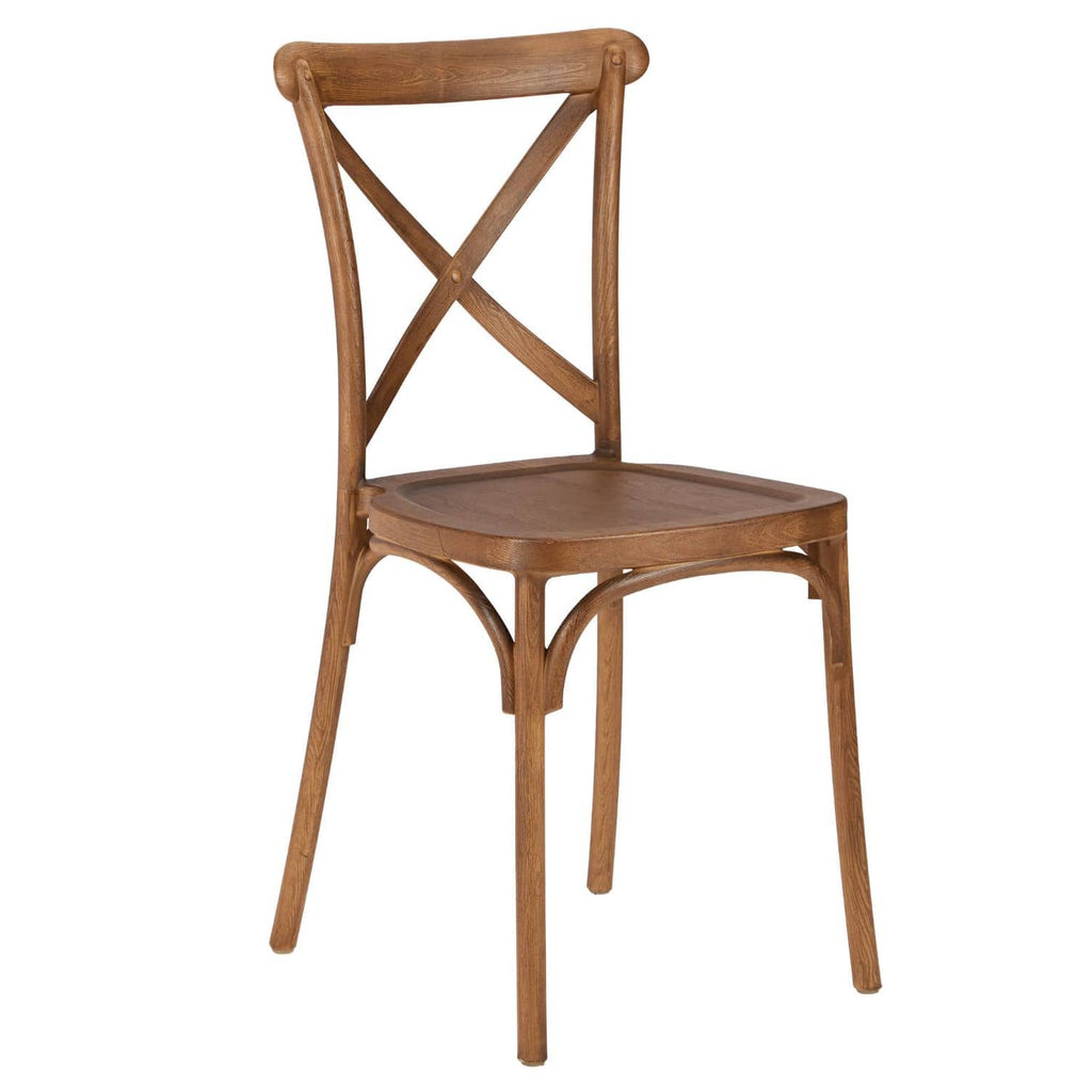 Cross Back Mono Frame BasicResin Chair